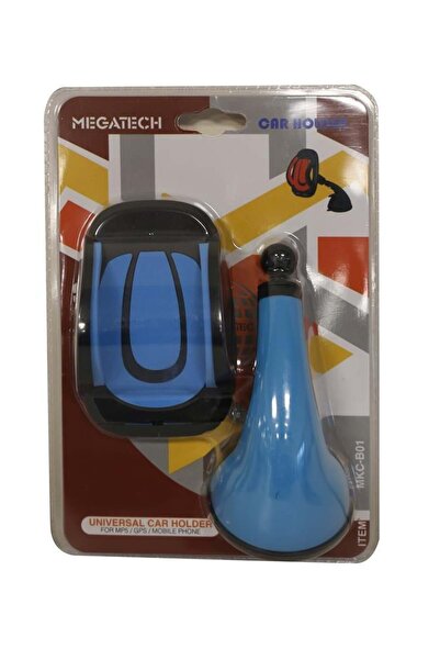 MEGATECH حامل السيارة بالمكنسة الكهربائية باللون الأزرق MKC-B02