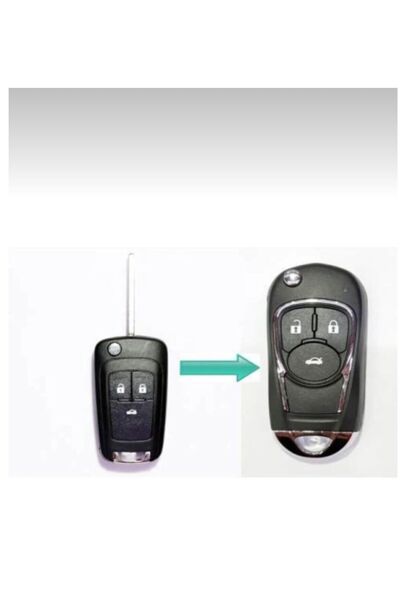 ÖZEN KEYS غطاء جهاز التحكم عن بعد لسيارة أوبل أسترا جي إنسيجنيا بثلاثة أزرار