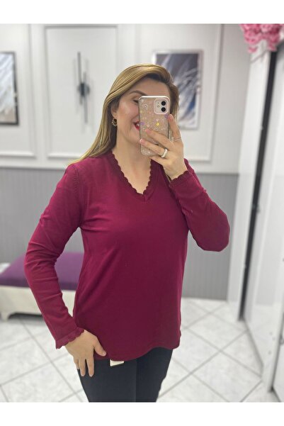 Triko - Zümra Butik - BORDO - STANDART