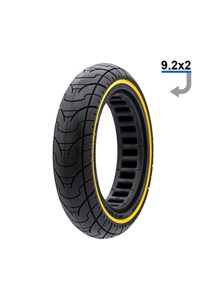 eWheel Cauciuc plin trotineta electrica Ultra-light 9.2x2-6.1 cu linie galben...