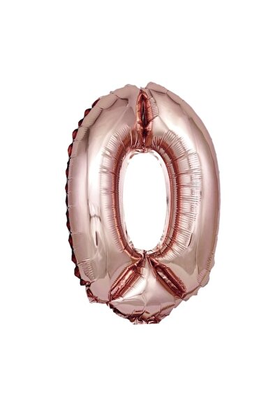Balloon Balon folie auriu roz, numărul 0, 40 cm