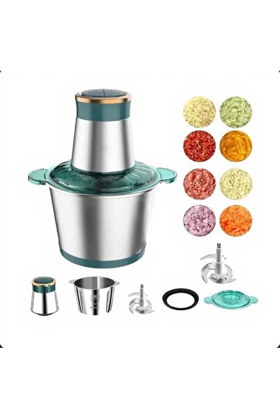 AMRIS Universal Electric Chopper, 2L Stainless Steel 240W