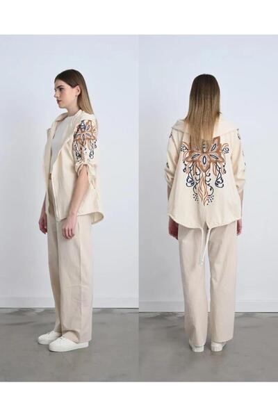 zumra butik Ceket - Zümra Butik - KREM - M/L