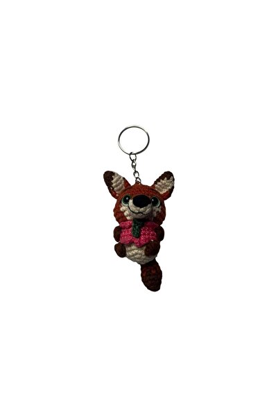 Morey Amigurumi Knitted Keychain - Handmade Bag Accessory and Gift Figure