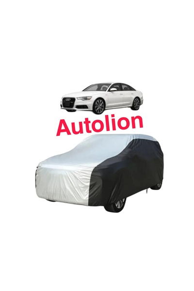 AUTOLION غطاء سيارة متوافق مع طراز أودي A6 سيدان 2013، لون رمادي أسود