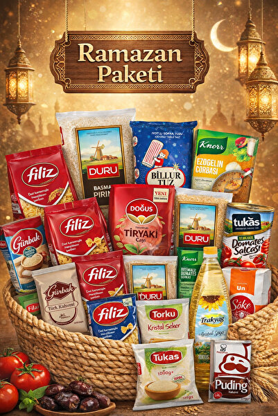 Turna Shopping Center Bolluk ve Bereket Ramazan Paketi (20 Parça Erzak Kolisi)