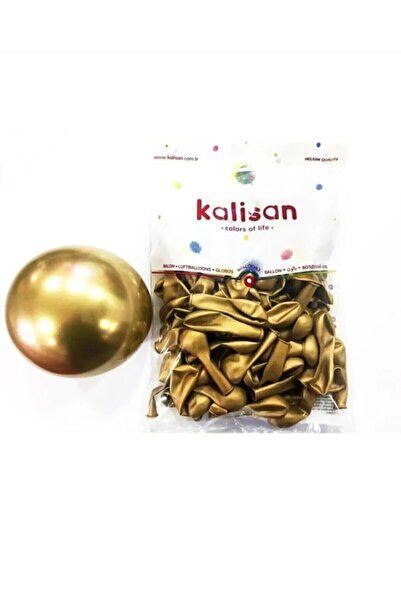 Parti Düşleri 5 inc Gold Küçük Krom Balon 5 adet