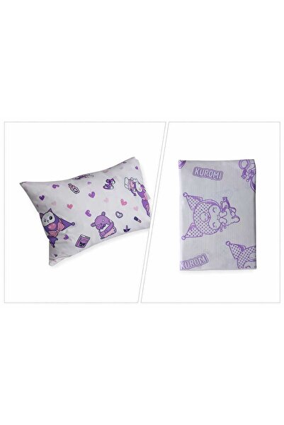 Zorluteks Kuromi Tek Kişilik Lastikli Çarşaf+Yastık Kılıfı