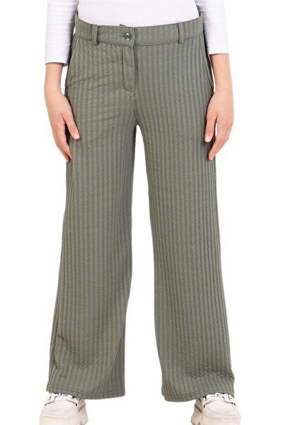 BAGLAN Girl's Wave Patterned Palazzo Trousers Bgl-St05213