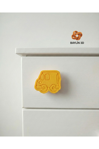 Baylin3D Car-Style Cabinet Handle, Modern, Durable - Single (30mm Screw and N...