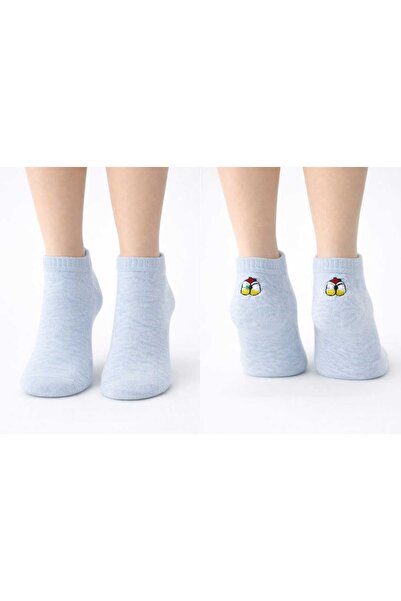 Store Sevimli Figürlü Kadın Kısa Çorap