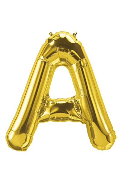 It's Party Time Balon folie gigant Litera A, 100 cm, Auriu,