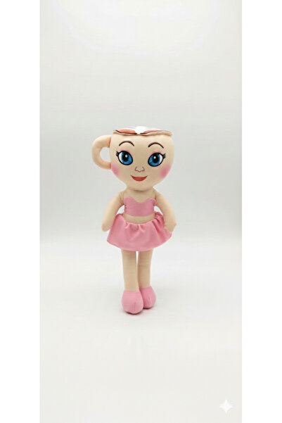synshop Ballerina Cappuccino Peluş Yumuşak Sevimli Uyku Arkadaşı Hediyelik 40 cm