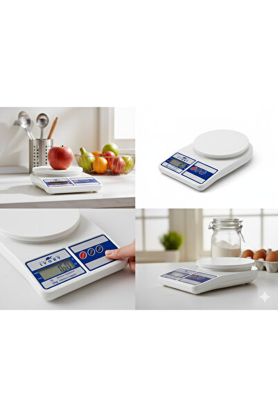 IVORY Elia Home Hassas Dijital Mutfak Terazisi – Gram Hassasiyetli LCD Ekranl...