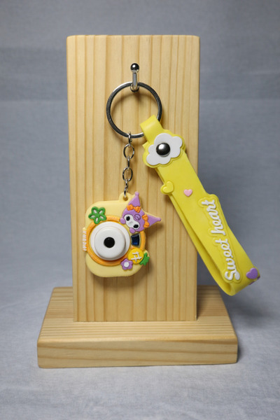 GLOW LUXE 3D Camera Silicone Keychain and Bag Accessory (1 Piece)