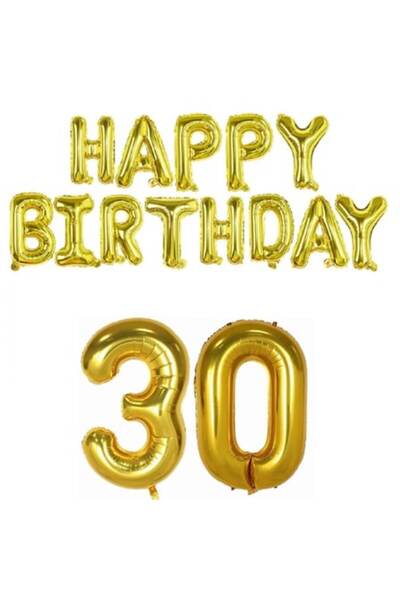 It's Party Time 30th Birthday Balloon Set + Happy Birthday