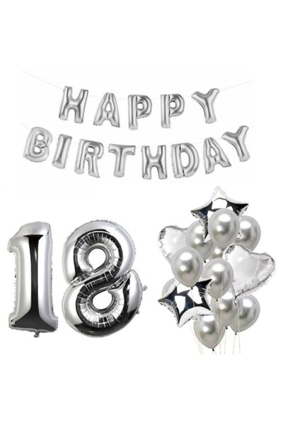 It's Party Time Σετ μπαλονιών για την επέτειο των 18ων γενεθλίων