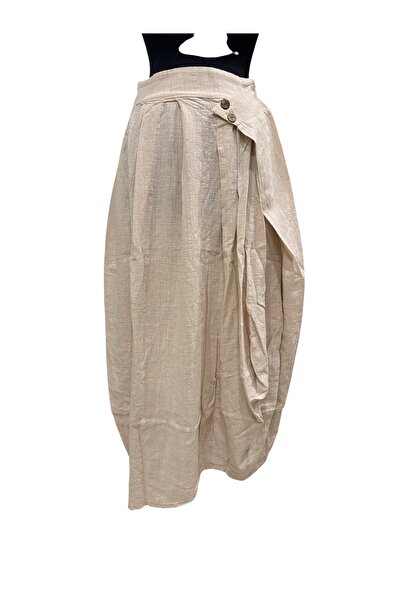 PHUTİ COLLECTION Button-Detached Asymmetric Skirt