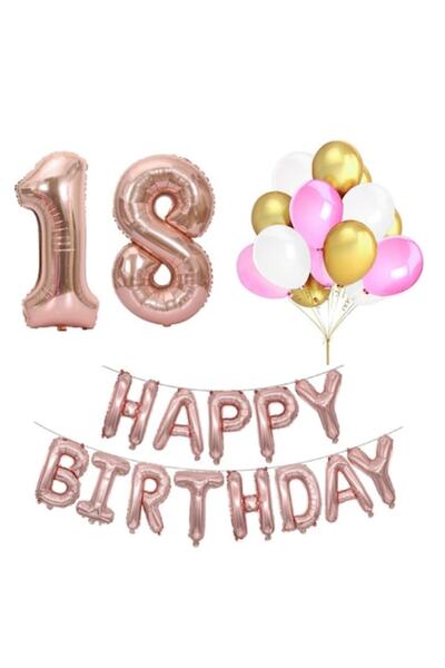 It's Party Time Set de 30 de baloane pentru a 18-a aniversare, E timpul petre...