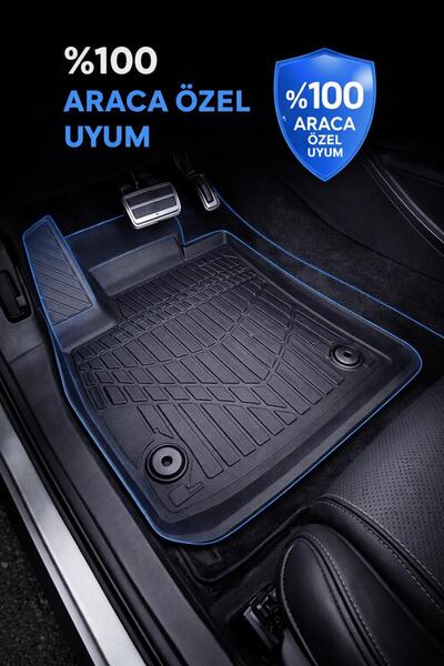 Monlion Renault DUSTER 4*2 2024-2026+3D PRO Havuzlu Paspas| Üst Segment| Klipsli | Yüksek Kenar | Araca Özel