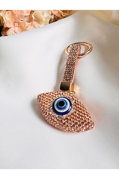 DEVİ fashion Nazarlık Eye Keychain Rose Bag Accessory