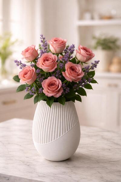 ESEN 3D GARAGE 🖼️ Şık & Modern Dekoratif Vazo | Minimal Design Vase | Ev Dekoru