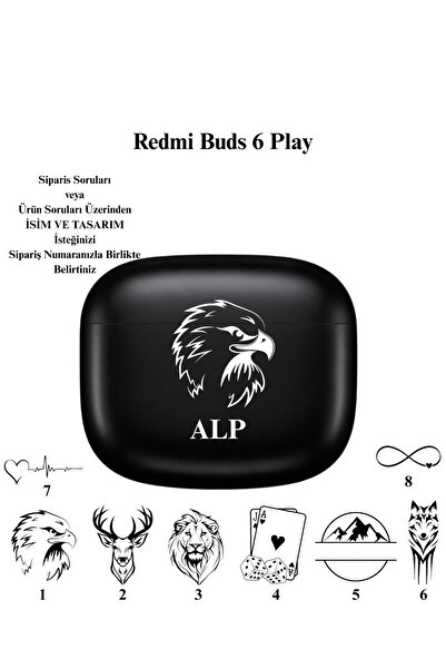 Xiaomi Kişiye Özel Redmi Buds 6 Play Kulakiçi Kulaklık- Gürültü Engelleme BT ...