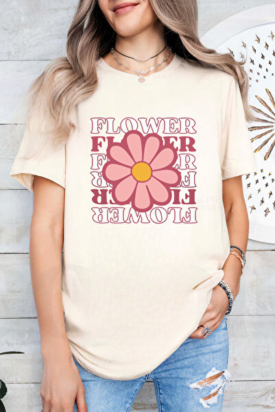 Sarah's Boutique Women's T-shirt – 100% cotton – "Flower Power"