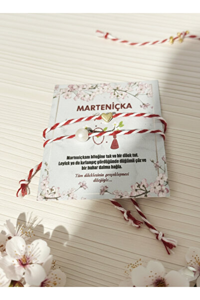 Gistoria İnci ve Kalp Detaylı Marteniçka Bilekliği