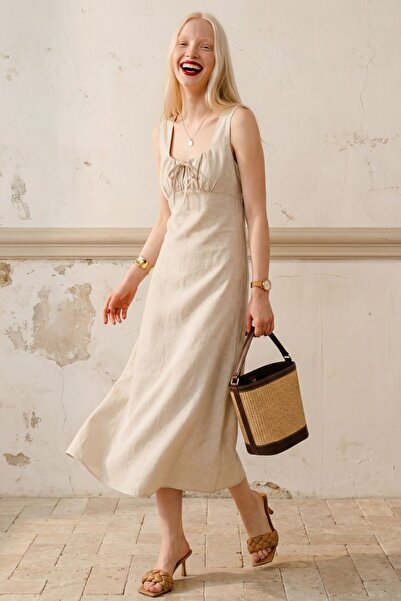 Hiccup Rochie midi in in cu nod MY FASHION