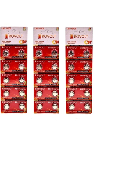 Rovolt ULTRA ALKALINE AG13 BL10 SET 30 BATERII