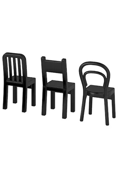 OEM Set de cârlige, 3 piese, formă de scaun, 6x12cm, plastic, multifuncțional...