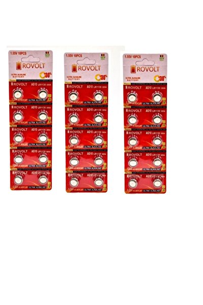 Rovolt ULTRA ALKALINE AG10 BL10 SET 30 BUCATI