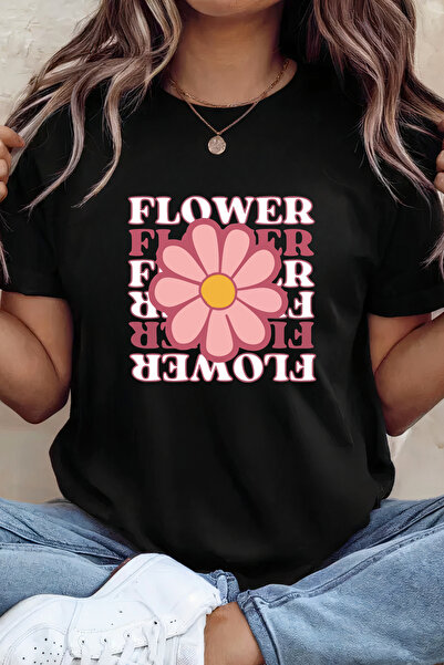 Sarah's Boutique Women's T-shirt – 100% cotton – "Flower Power"