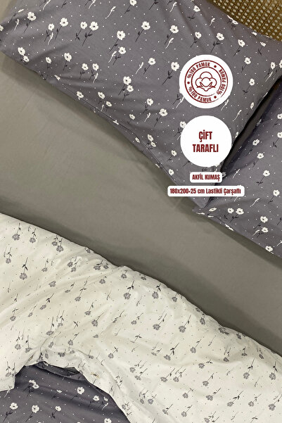 sutra Dream Series 100% Cotton Luxury Poplin Double Fitted Sheet Set