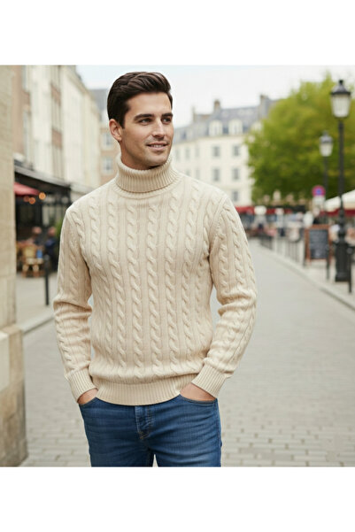 JAKC WAYS Premium Turtleneck Men's High-Neck Sweater