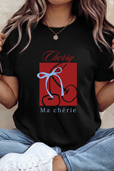 Sarah's Boutique Women's T-shirt – 100% cotton – "Elegant Cherry"