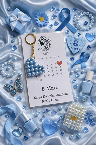 MyGift 8 Mart kadınlar günü hediyesi 1 Adet kalpli anahtarlık