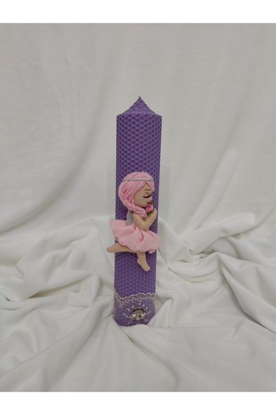 Handmade Fairy girl baptism candle