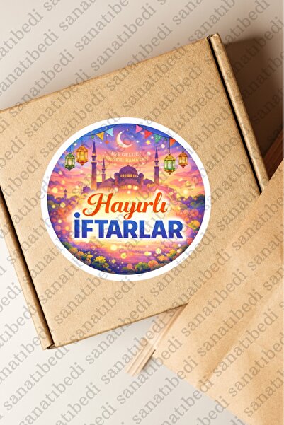 sanatıbedi 50 Pieces of Auspicious Invitations Themed Ramadan Stickers - Gift...