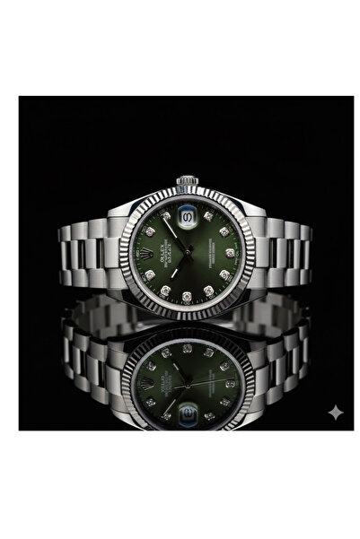 LAOBANX Premium Stainless Steel Wristwatch with Green Dial – Elegant Luxury S...