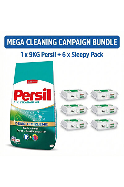 Persil Mega Cleaning Campaign Bundle – 9KG Deep Clean Laundry Detergent + 6 x...