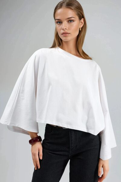 Hiccup Μπλούζα BUSEM με άνετη εφαρμογή και λαιμόκοψη καγιάκ