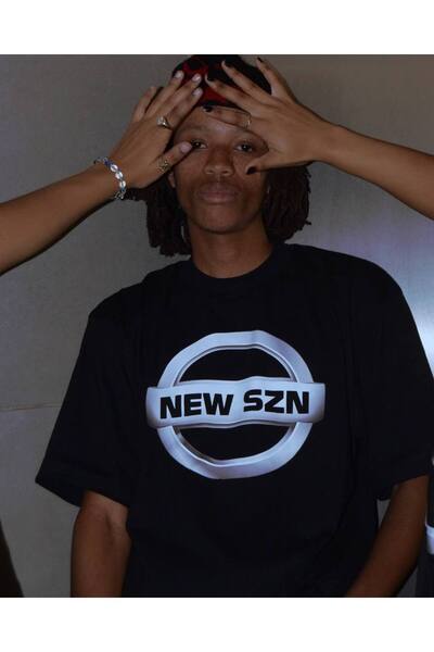 CLASSY.MODA Unisex Μαύρο Μπλουζάκι με στάμπα Oversize Streetwear Άνετη εφαρμο...