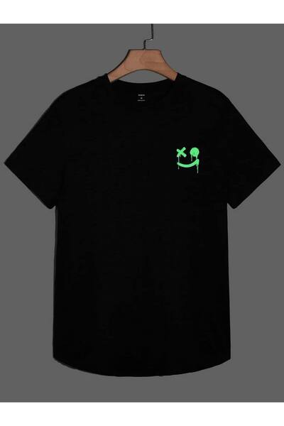 CLASSY.MODA Unisex Μαύρο Μπλουζάκι με στάμπα Oversize Streetwear Άνετη εφαρμο...