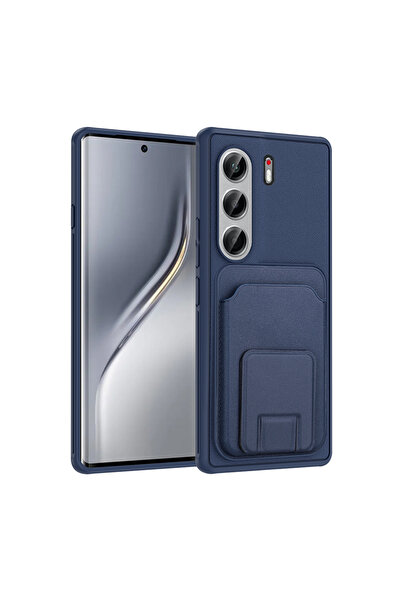 kılıffuarı Tecno Camon 40 Pro Case Shock Absorbing Flexible Leather Card Hold...