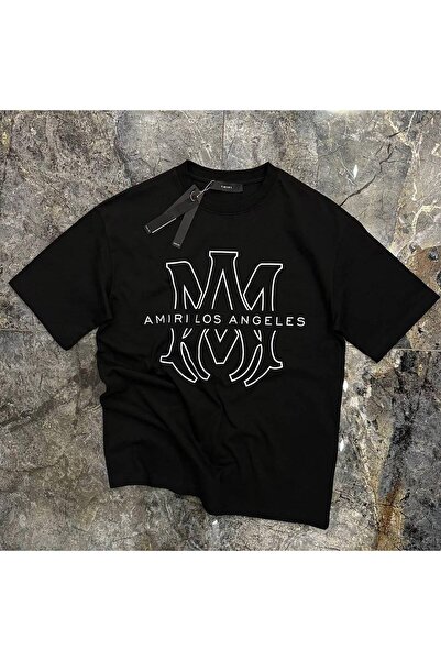 CLASSY.MODA Unisex Μαύρο Μπλουζάκι με στάμπα Oversize Streetwear Άνετη εφαρμο...