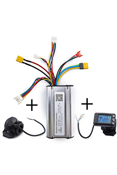 OEM Kit trotineta electrica cu controller 24V 250W + display LCD cu accelerat...