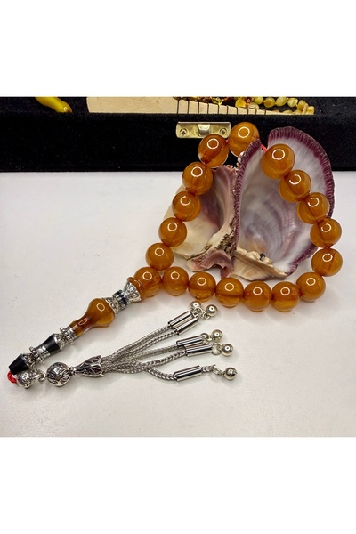 İskenderun Tesbihcilik Handmade Nakkaş İmame Oven-Fired Ottoman Simile Stick-...