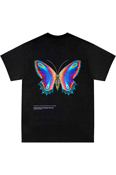 CLASSY.MODA Unisex Μαύρο Μπλουζάκι με στάμπα Oversize Streetwear Άνετη εφαρμο...